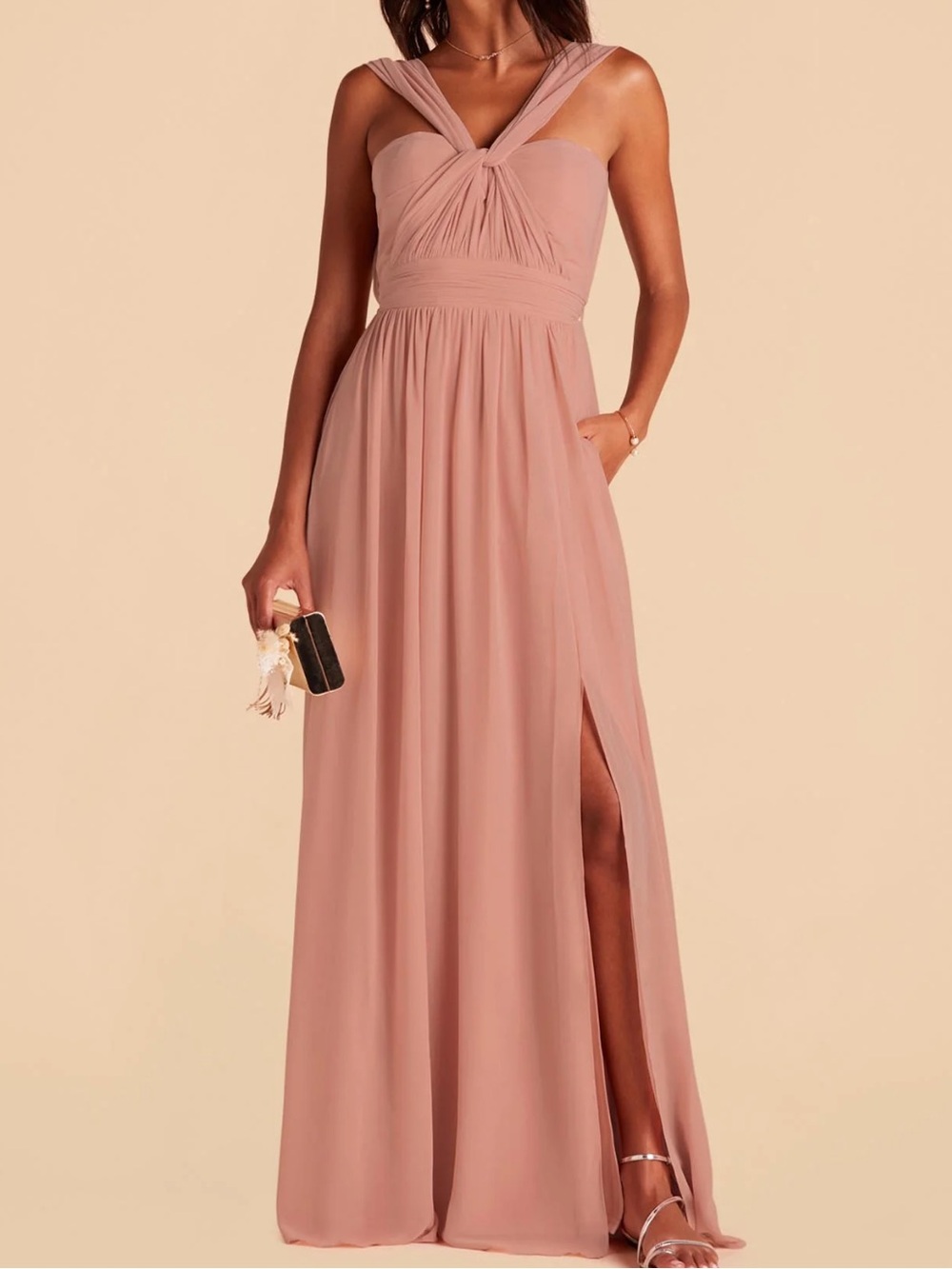 Birdy Grey Bridesmaid Wedding Guest Maxi Dress Pink